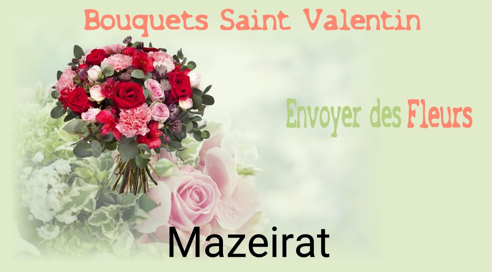 Roses de Saint-Valentin livrées à Mazeirat